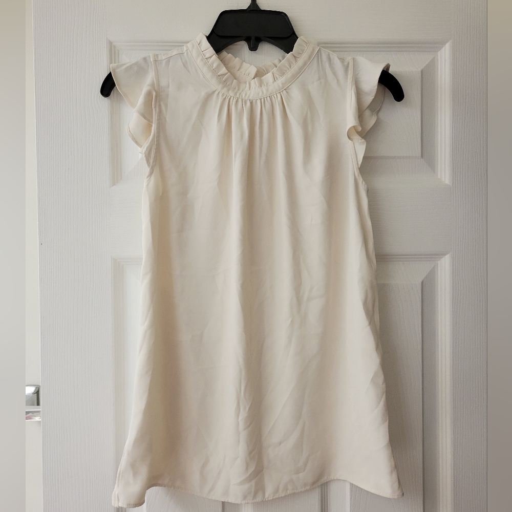 LOFT XS Off-White Dress Blouse